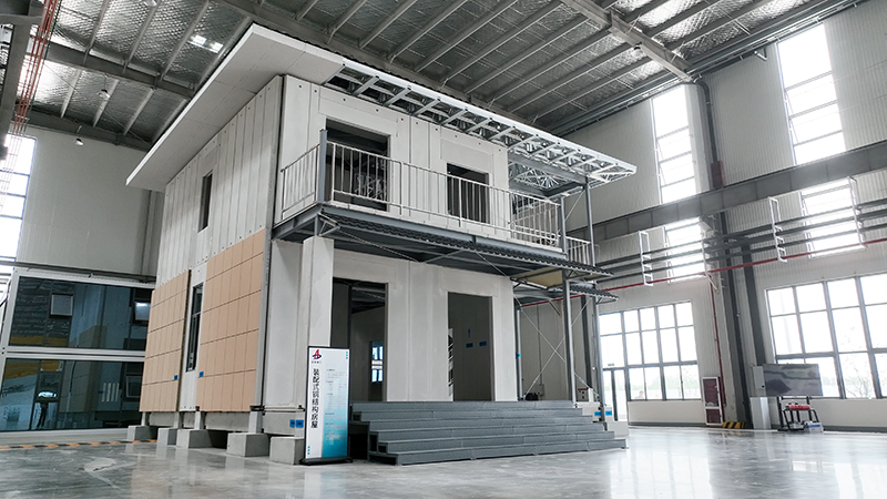 安徽建工智能制造公司生產(chǎn)的裝配式鋼結(jié)構(gòu)建筑。安徽建工集團供圖