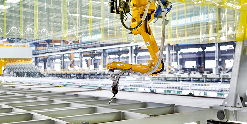 安徽建工智能制造公司機械手臂。安徽建工集團供圖